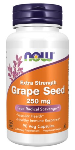 Now Foods Grape Seed 250mg Extra Strength 90 Veg Capsules 90 Kapszula