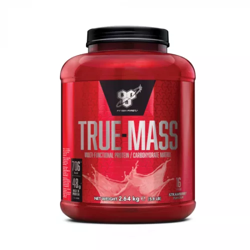 BSN True-Mass 2640g Strawberry Milkshake (Eper)