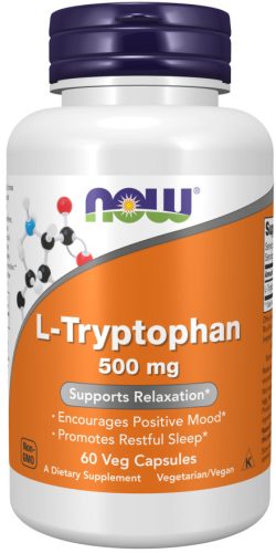 Now Foods L-Tryptophan 500mg 60 Veg Capsules 60 Kapszula