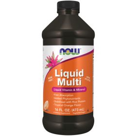   Now Foods Liquid Multi Iron Free Tropical Orange (Narancs) 16fl oz 473ml
