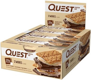 Quest Nutrition Karton Quest Bar 12x60g Smores (Csokoládé Mályvacukor)