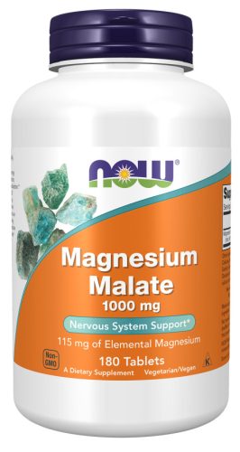 Now Foods Magnesium Malate 1000mg 180 Tablets 180 Tabletta