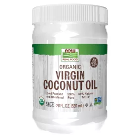Now Foods Virgin Coconut Oil Organic 20fl oz 591ml