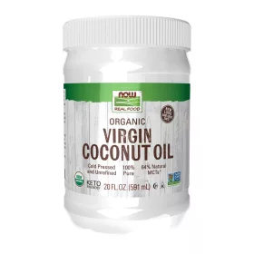 Now Foods Virgin Coconut Oil Organic 20fl oz 591ml