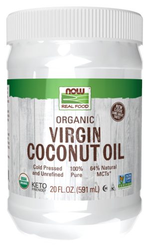 Now Foods Virgin Coconut Oil Organic 20fl oz 591ml