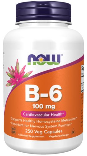 Now Foods B-6 100mg 100 Veg Capsules 100 Kapszula