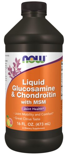Now Foods Glucosamine & Chondroitin With MSM Liquid Citrus (Citrus) 16fl oz 473ml