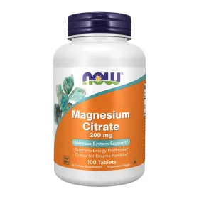 Now Foods Magnesium Citrate 200mg 100 Tablets 100 Tabletta