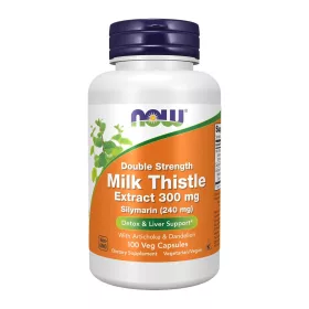 Now Foods Milk Thistle Extract 300mg Double Strength 100 Veg Capsules 100 Kapszula