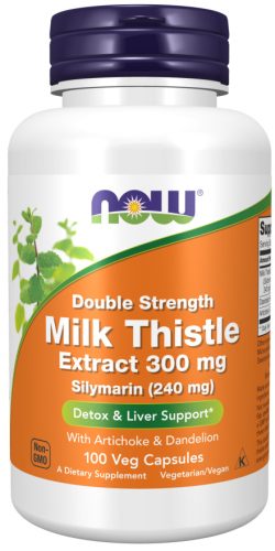Now Foods Milk Thistle Extract 300mg Double Strength 100 Veg Capsules 100 Kapszula