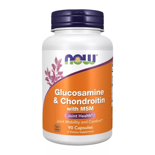 Now Foods Glucosamine & Chondroitin With MSM 90 Veg Capsules 90 Kapszula