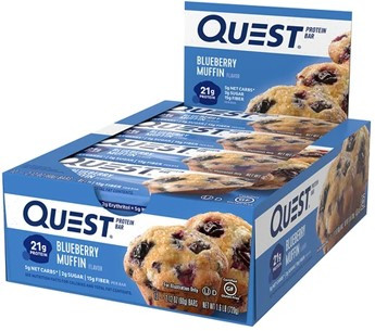 Quest Nutrition Karton Quest Bar 12x60g Blueberry Muffin (Áfonya Muffin)