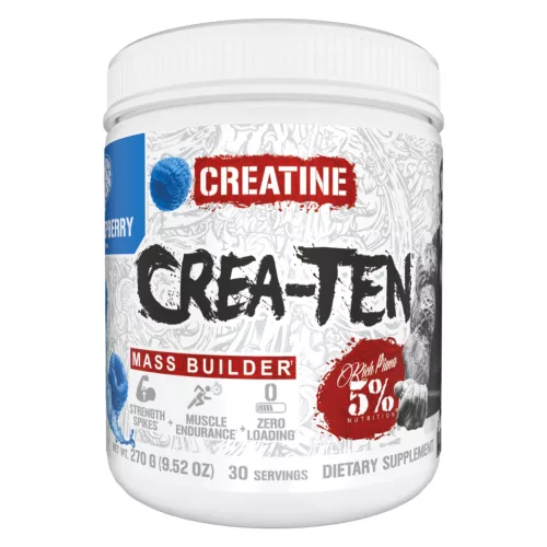 5% Nutrition Crea-Ten 270g EU Blue Raspberry (Kék Málna)
