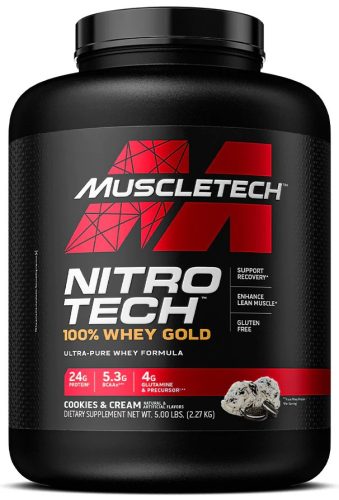 Muscle Tech Nitro Tech 100% Whey Gold 2273g Cookies & Cream (Sütikrém)