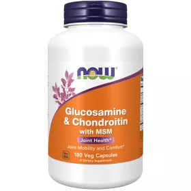  Now Foods Glucosamine & Chondroitin With MSM 180 Veg Capsules 180 Kapszula