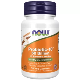   Now Foods Probiotic-10 50 Billion 50 Veg Capsules 50 Kapszula