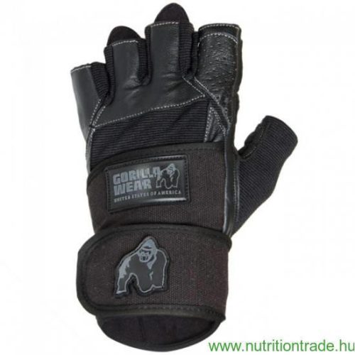 Gorilla Wear Dallas Wrist Wraps Gloves Black S (Kis Méret)