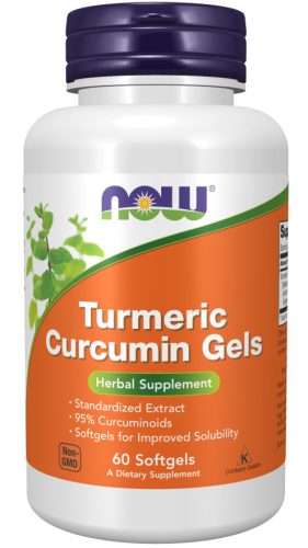 Now Foods Turmeric Curcumin Gels 60 Softgels 60 Gélkapszula