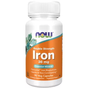   Now Foods Iron 36mg Double Strength 90 Veg Capsules 90 Kapszula