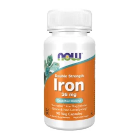 Now Foods Iron 36mg Double Strength 90 Veg Capsules 90 Kapszula