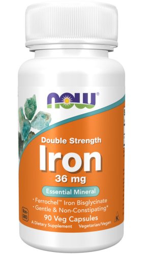Now Foods Iron 36mg Double Strength 90 Veg Capsules 90 Kapszula