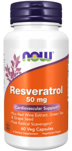 Now Foods Resveratrol 50mg 60 Veg Capsules 60 Kapszula