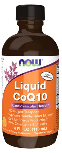 Now Foods CoQ10 Liquid Orange (Narancs) 4fl oz 118ml