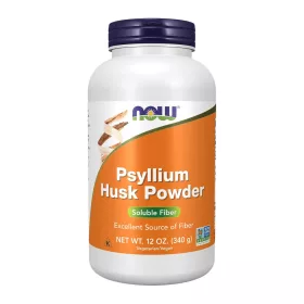 Now Foods Psyllium Husk Powder Solible Fiber 340g Unflavored (Ízesítetlen)