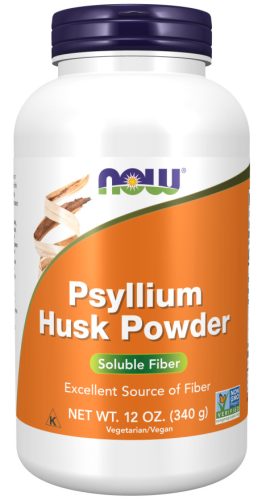 Now Foods Psyllium Husk Powder Solible Fiber 340g Unflavored (Ízesítetlen)
