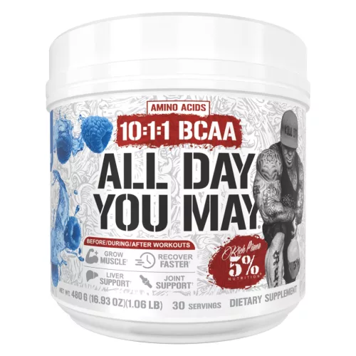 5% Nutrition All Day You May 465g EU Blue Raspberry (Kék Málna)