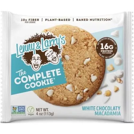 Lenny & Larrys The Complete Cookie 113g White Chocolate Macadamia (Fehércsokoládé Makadámdió)