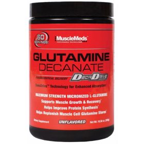   MuscleMeds Glutamine Decanate 300g Unflavored (Ízesítetlen)