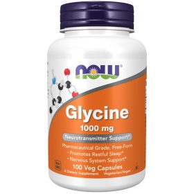 Now Foods Glycine 1000mg 100 Veg Capsules 100 Kapszula