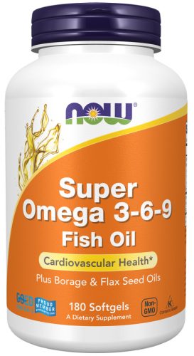 Now Foods Super Omega 3-6-9 180 Softgels 180 Gélkapszula