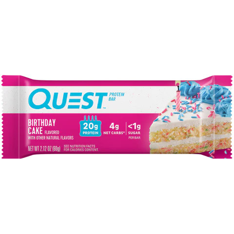 Quest Nutrition Quest Bar 60g Birthday Cake (Születésnapi Torta)
