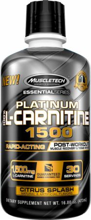 Muscle Tech Platinum 100% L-Carnitine 1500 473ml Citrus Splash (Citrom)