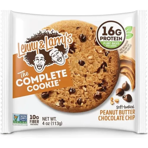 Lenny & Larrys The Complete Cookie 113g Peanut Butter Chocolate Chip (Csokidarabos Mogyoróvaj)