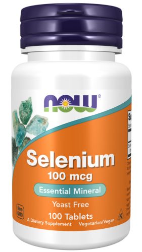 Now Foods Selenium 100mcg 100 Tablets 100 Tabletta