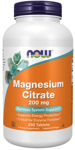 Now Foods Magnesium Citrate 200mg 250 Tablets 250 Tabletta
