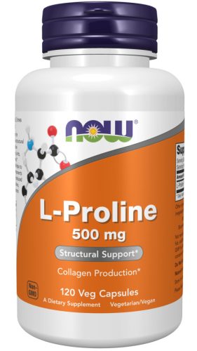 Now Foods L-Proline 500mg 120 Veg Capsules 120 Kapszula