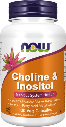 Now Foods Choline & Inositol 100 Veg Capsules 100 Kapszula