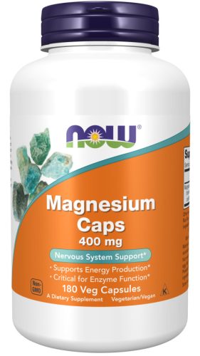 Now Foods Magnesium Caps 400mg 180 Veg Capsules 180 Kapszula