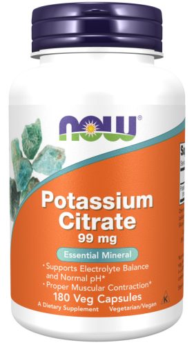 Now Foods Potassium Citrate 99mg 180 Veg Capsules 180 Kapszula