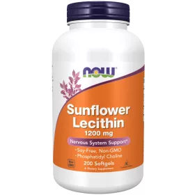   Now Foods Sunflower Lecithin 1200mg 200 Softgles 200 Gélkapszula