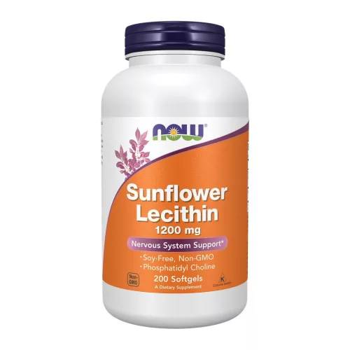 Now Foods Sunflower Lecithin 1200mg 200 Softgles 200 Gélkapszula