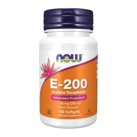 Now Foods E-200 d-alpha Tocopheryl 100 Softgels 100 Gélkapszula