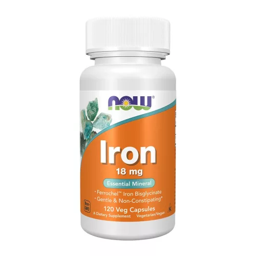 Now Foods Iron 18mg 120 Veg Capsules 120 Kapszula