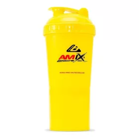AMIX Shaker Monster Bottle 600ml Kapszula És Portartóval Yellow (Sárga)