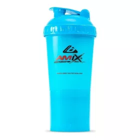 AMIX Shaker Monster Bottle 600ml Kapszula És Portartóval Blue (Kék)