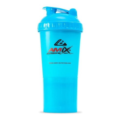 AMIX Shaker Monster Bottle 600ml Kapszula És Portartóval Blue (Kék)